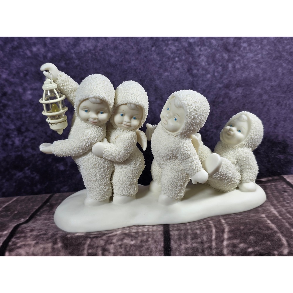 Dept 56 Snowbabies"Even A Small Light In The Darkness" Snowbabies with Lantern
